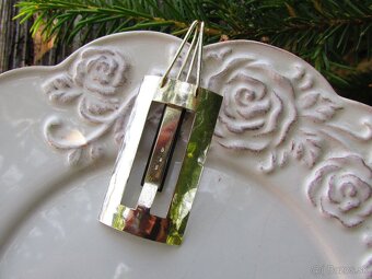 Starý veľký strieborný prívesok, Ag 900 - 6