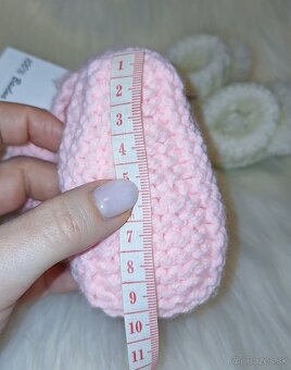 Detské dievčenské topánočky botičky handmade - 6