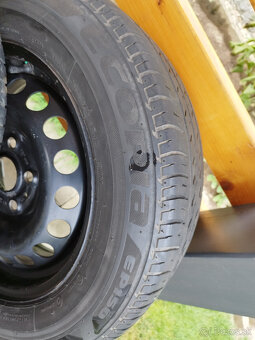 Predám plechové disky R15 s letnými pneumatikami - 6