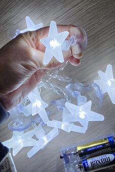 Nové svetielka s hviezdami a prísavkami 10 LED - 6