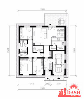REZERVOVANÝ - Na predaj novostavba 4 izbový bungalov s teras - 6