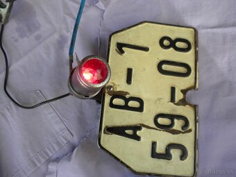 JAWA předválečná všechny modely zadní světlo plechové - 6