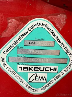 TAKEUCHI TB 216 - RV 2021 - servis VLW - powertilt - 6