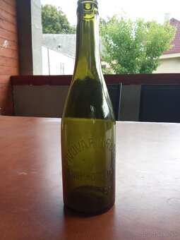 Starožitná pivová fľaša Brumov - 6