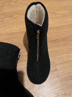 Vlnene kapce vlna nové 39 na nohu 25cm vnútorná dlzka 25.5cm - 6