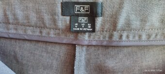 Elegantné sive nohavice, c. 40 - 6