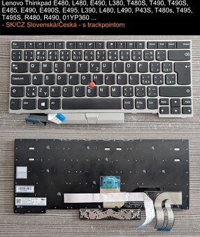 Klavesnice Lenovo X240/E480 L480/L530 T430 T530/ E450/E470 - 6