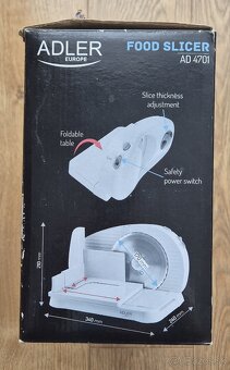Elektrický krájač Adler AD4701 – zachovalý stav - 6