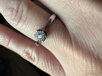 Diamantový snubný prsteň - 6