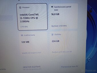 predám Hp 250 g6 / Intel core i5 / 16gb ram / Windows 11 - 6