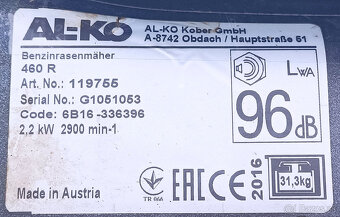 Kosačka AL-KO Highline 460 R na repas - 6