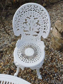 Stôl a 4 x stoličky (záhradný set) - 6