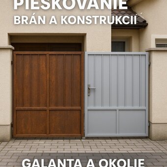 Výroba brán, prístreškov, atď. Pieskovanie - 6