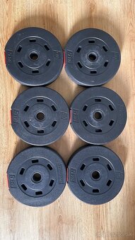 Predám 200kg závažia - kotúče so stojanom a iné veci - 6