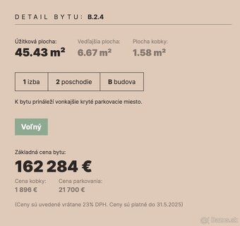 2 izbový byt B.2.4. BELL RESIDENCE - 6