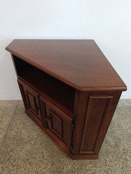 Rustikální rohová komoda, nábytek z masívu - 6