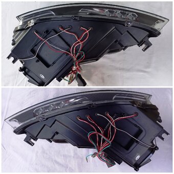 AUDI A3 8P 2003-2008 Led Tube Black Reflektory Predné Svetlá - 6