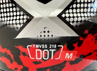 Moto prilba (off-road/motocross) + okuliare, veľkosť M - 6