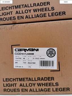 Nové Kia Carmani Ludwig 7,5X17 ET48 5x114,3 Alu 1232 - 6