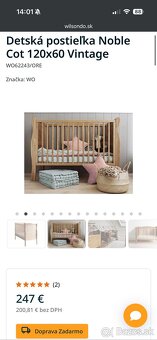 Detská postieľka Vintage Noble Cot 120x60cm - 6