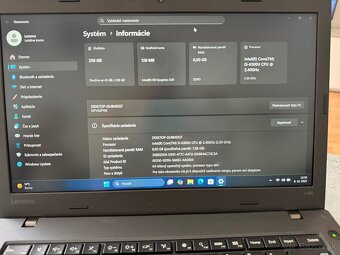 Lenovo ThinkPad L460 – i5/8GB/256SSD – vhodný na diagnostiku - 6