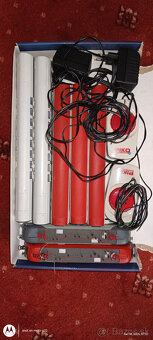 HO železnica s 2Lok+5Vag_+TT súprava, veľa koľají, dekor - 6