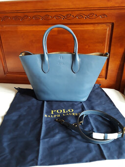modrá kabelka polo ralph lauren - 6