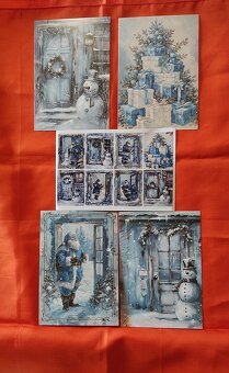 krásne vianočne pohľadnice Vintage štýl - 6