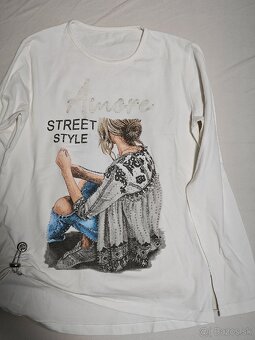 Dievčenské dlhé nohavice a tričká, veľkosť 152cm 11-12 rokov - 6