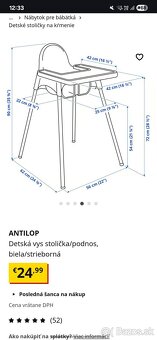 Detská stolička Antilop s vankúšikom - 6