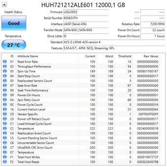 3,5" HDD Seagate / HGST / WD 12TB - 6