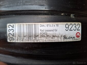 Plechové disky Ford R16, 5x108 - 6