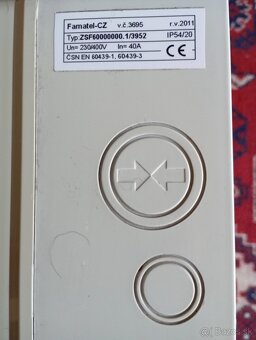 Zásuvková skriňa, Prenosný elektrický rozvádzač Famatel - 6