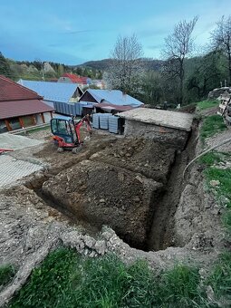 Zemné a výkopové práce, Minibager, nákladná doprava bager - 6