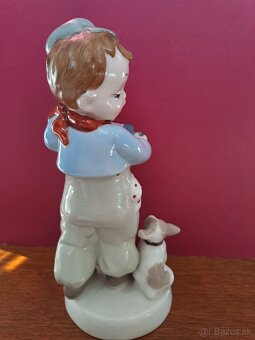 Chlapec s harmonikou - Royal Dux, 1930, Elly Strobach - 6