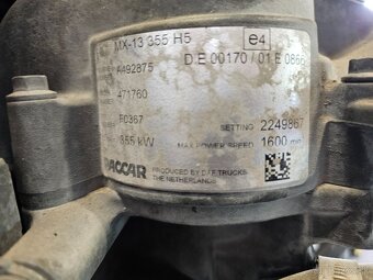 Predám motor PACCAR do DAF XG 480 / Tatra Phoenix E6 - 6