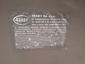 Detská jedálenská rozkladacia stolička 4BABY - 6