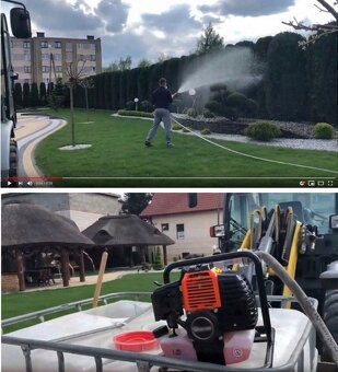 Benzínové čerpadlo na vodu prietok 800L + 7m sacia hadica - 6