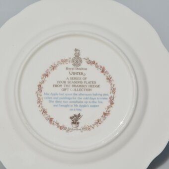 Royal Doulton porcelánové taniere 4 ročné obdobia- Brambly - 6