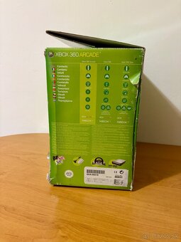 Original krabica xbox 360 arcade + 4 hry - 6