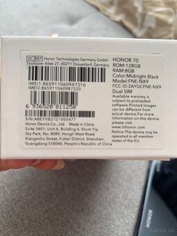 HONOR 70 – 8GB RAM / 128GB ROM – Midnight Black - 6