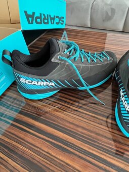 Scarpa Mescalito GTX shark/azure 43,5 - NOVÉ - 6