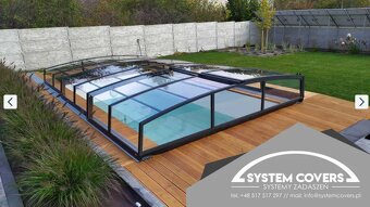 Zastrešenie bazéna, bazénu,370 x 640 x 80 cm - SYSTEM COVERS - 6