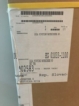 Lula Vanova zastena 800 mm z cireho skla. Nerozbalena - 6