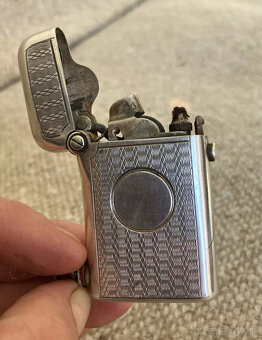 Briquet Essence Thorens Argent Massif Bijoux Mecan Benzínový - 6