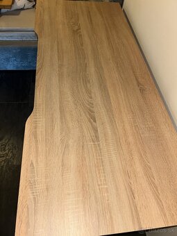 Písací stol Robby dub/sonoma/šedý lesk - 6