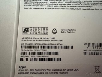 Apple iPhone 14 128GB Yellow - 6