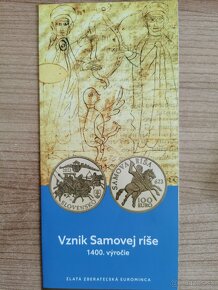 Predám 100 eur zlatú mincu Samová ríša - 6