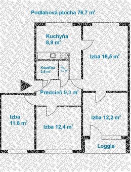 Predaj 4-izbového bytu v pôvodnom stave v blízkosti lesa... - 6