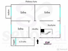 THK / 3,5i byt BB / FONČORDA / 81 m2 + balkón a loggia - 6